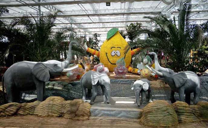 水泥直塑農業嘉年華動物雕塑