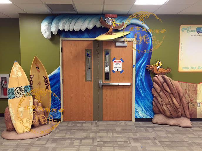 山東濟南水泥雕塑幼兒園門頭、幼兒園門面設計制作