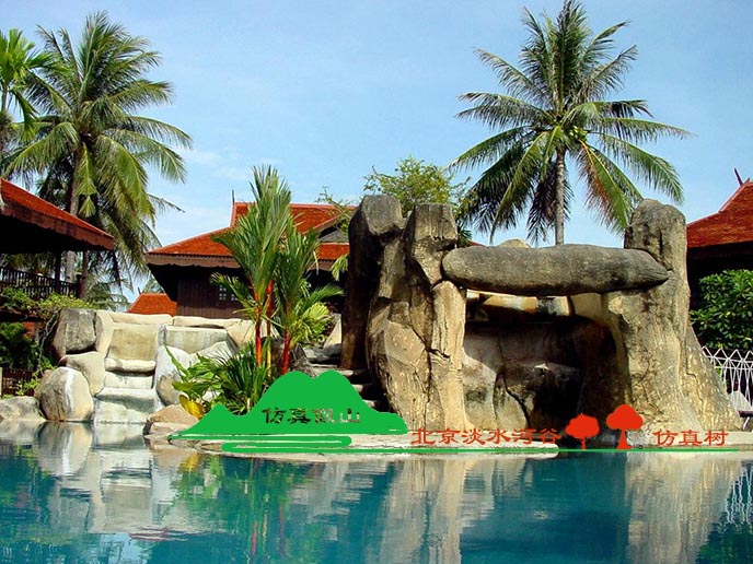 水泥假山款式新穎亮麗、高雅別致、豪華壯觀