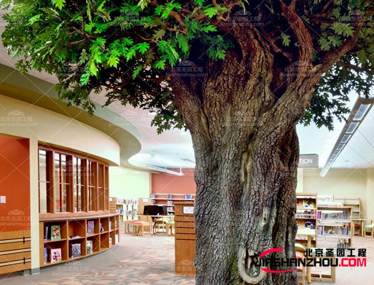 仿真樹為人們的用餐體驗帶來了一份特的藝術的味道將功能性結合