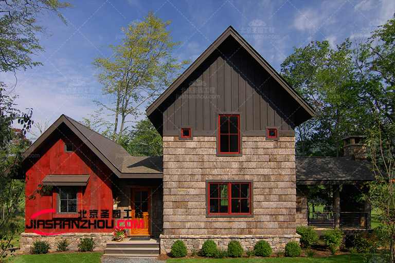 河南南陽森系高顏值仿真樹皮民宿裝修 快捷省力時尚