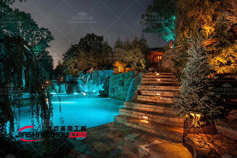 哈爾濱水泥假山造景 大型別墅水泥假山項目應用案例圖