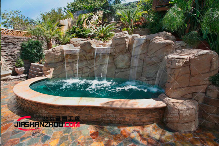 山西住宅塑石假山水池 打造自然與舒適共存的居住環境