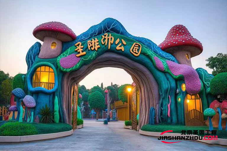 北京不一樣的仿真樹大門 注重藝術效果的仿真樹大門