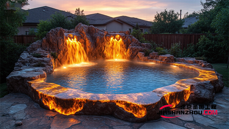 密云水庫多款不同裝修f 格的水泥假山 總有一款合適您