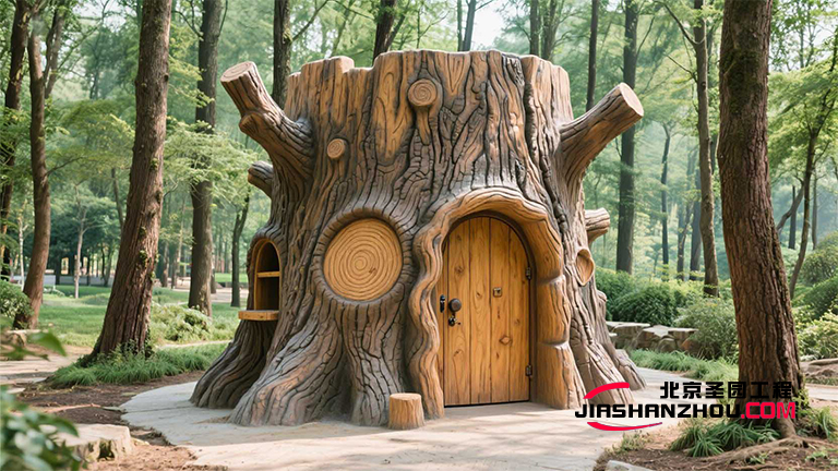上海回歸自然的仿真樹小屋是成年人愈突破 回歸本真的連接