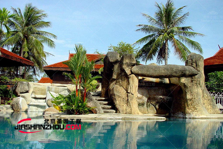 西安民宿塑石假山裝修主題化新鮮化方便化 盡顯不凡品味