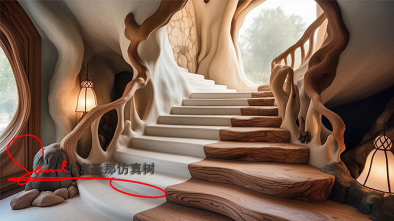 江蘇水泥仿木樓梯把自然的美好帶進大家的生活日常