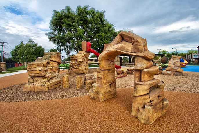 兒童樂園塑石假山