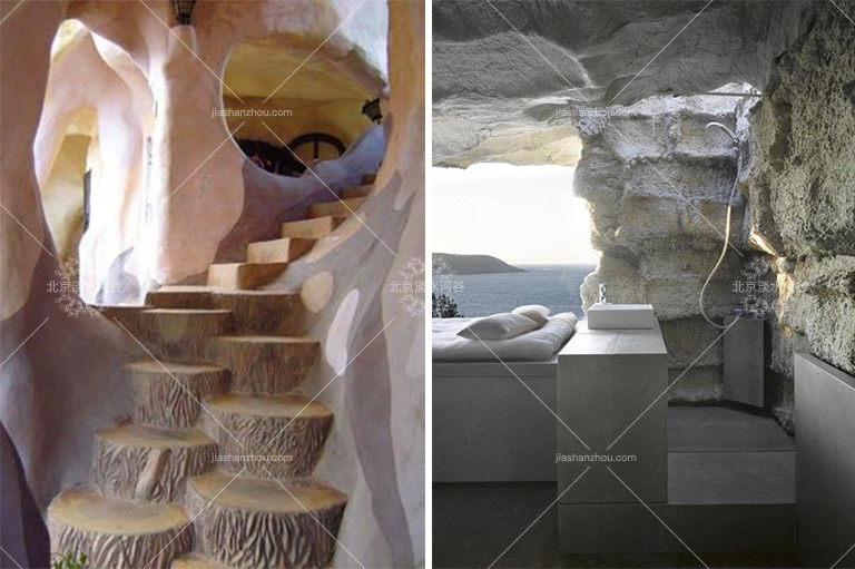 裝修成山洞那樣風格