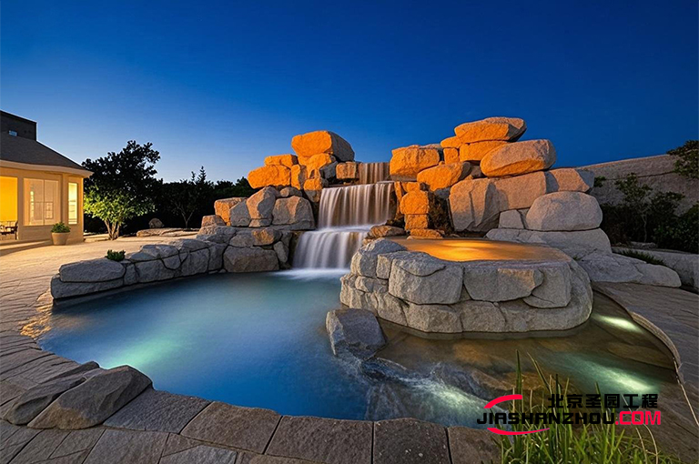 水泥假山.jpg 水泥假山