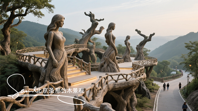 水泥仿木觀景臺(tái).png 水泥仿木觀景臺(tái)