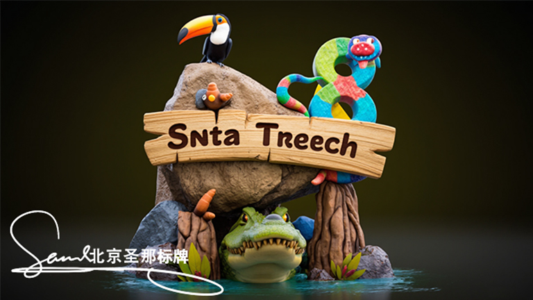 水泥仿木標識牌