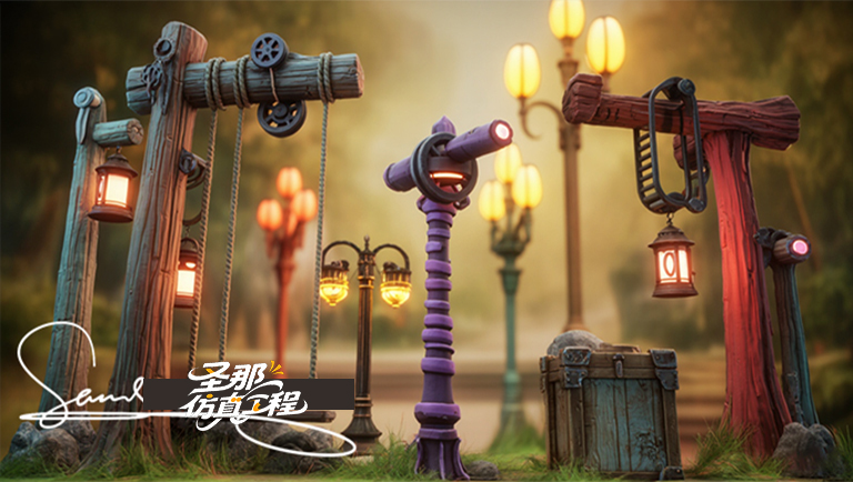 卡通燈桿.jpg 卡通燈桿